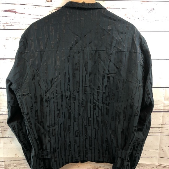 Men’s VERSACE CLASSIC Vtg Greek Key Logo Jacket - Picture 2 of 8